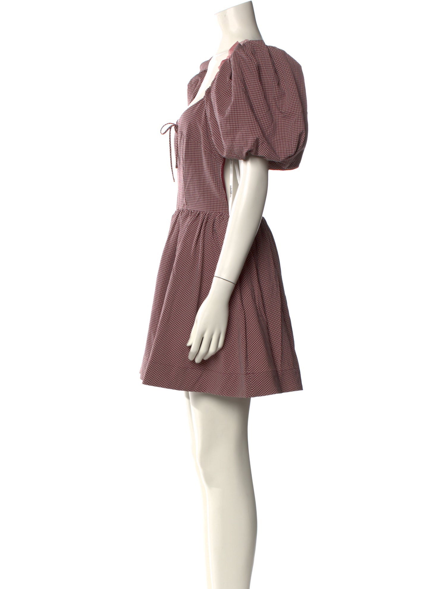 For Love & Lemons Plaid Print Mini Dress