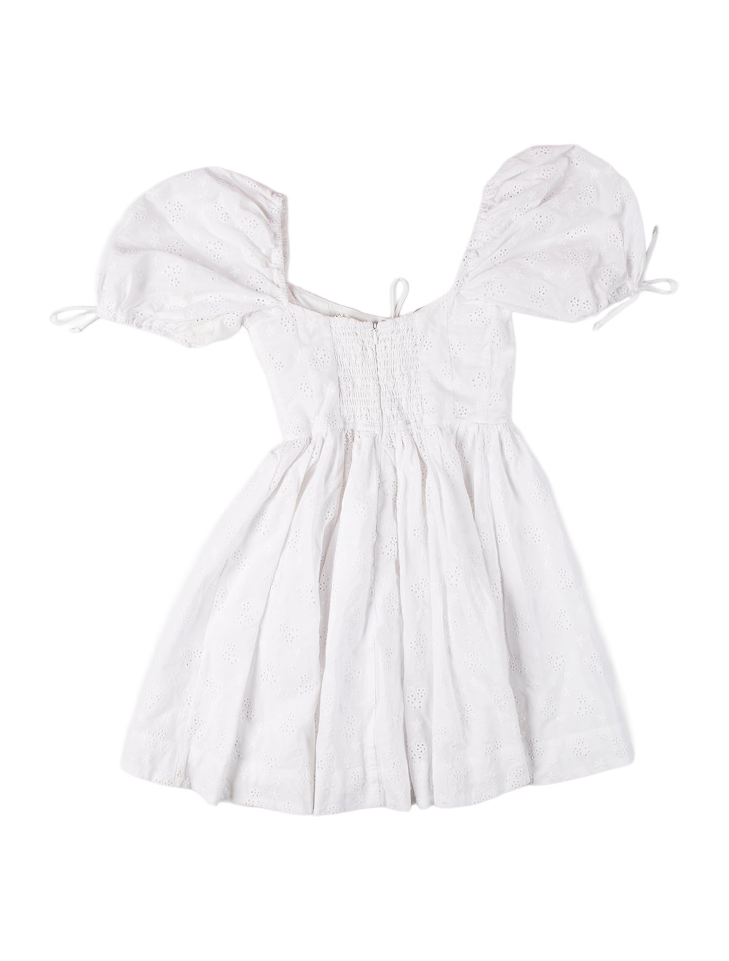 for love and lemons white mini dress For Love & Lemons Jackson Mini Dress in Ivory