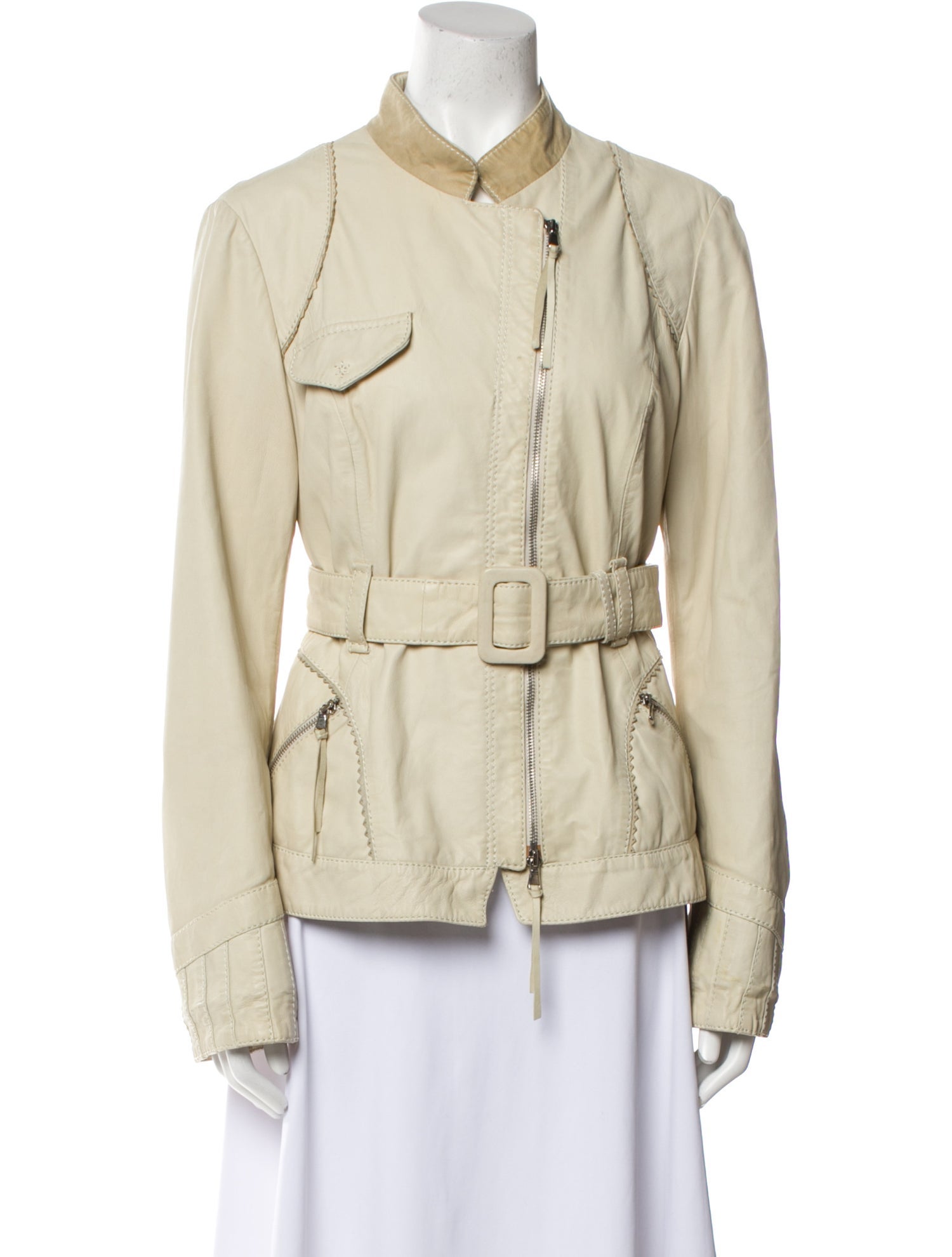 Flora Smith Leather Utility Jacket