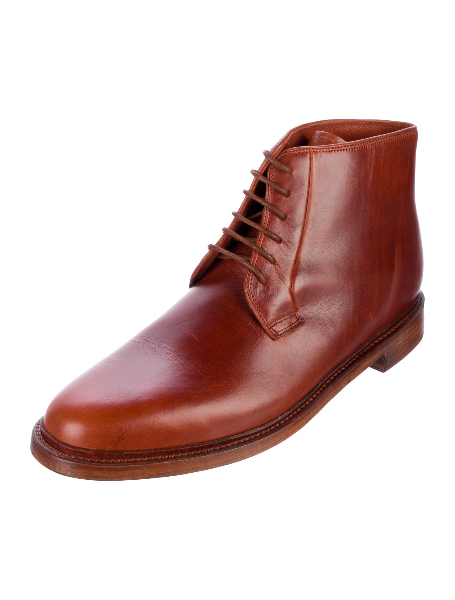 Florsheim x Duckie Brown Leather Lace-Up Boots w/ Tags