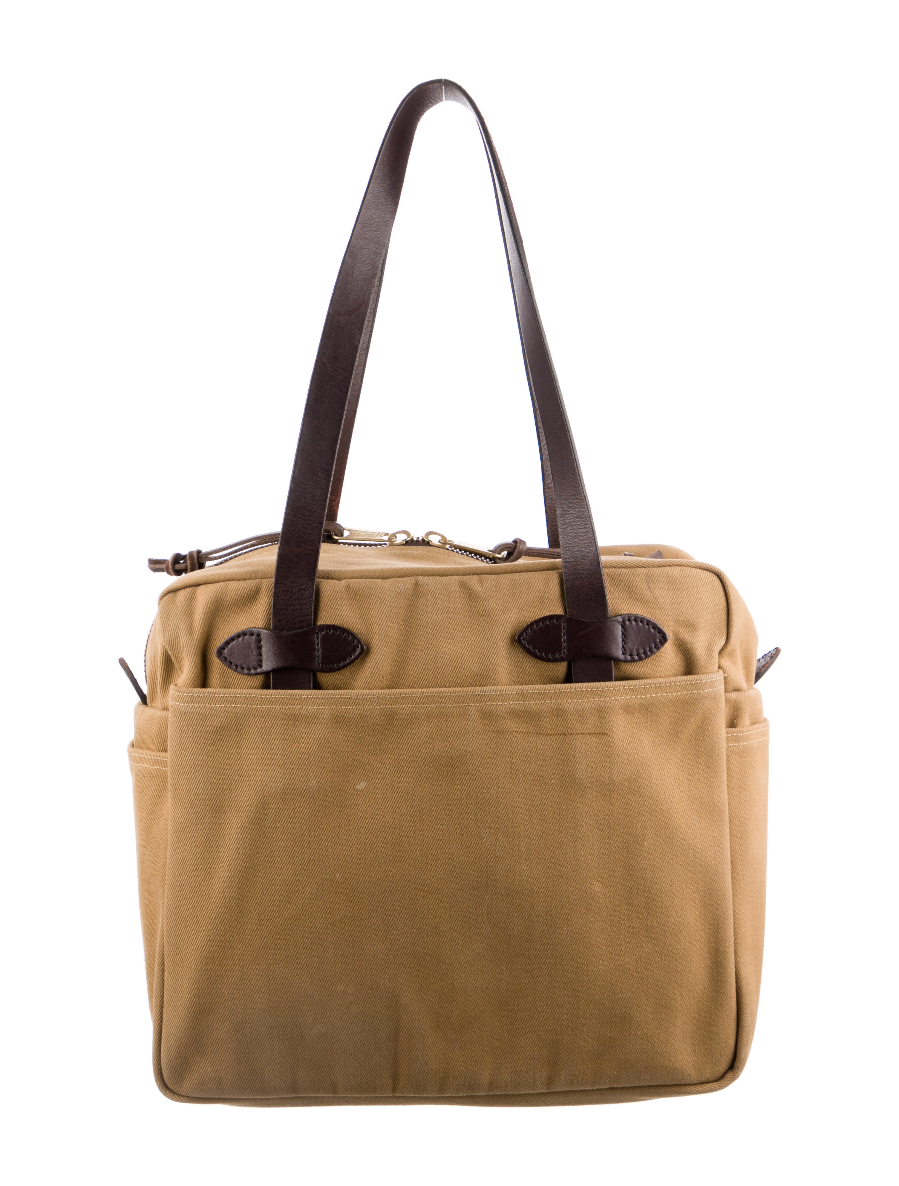 Filson LeatherTrimmed Canvas Tote Brown Totes, Bags WFLSN22574 The RealReal