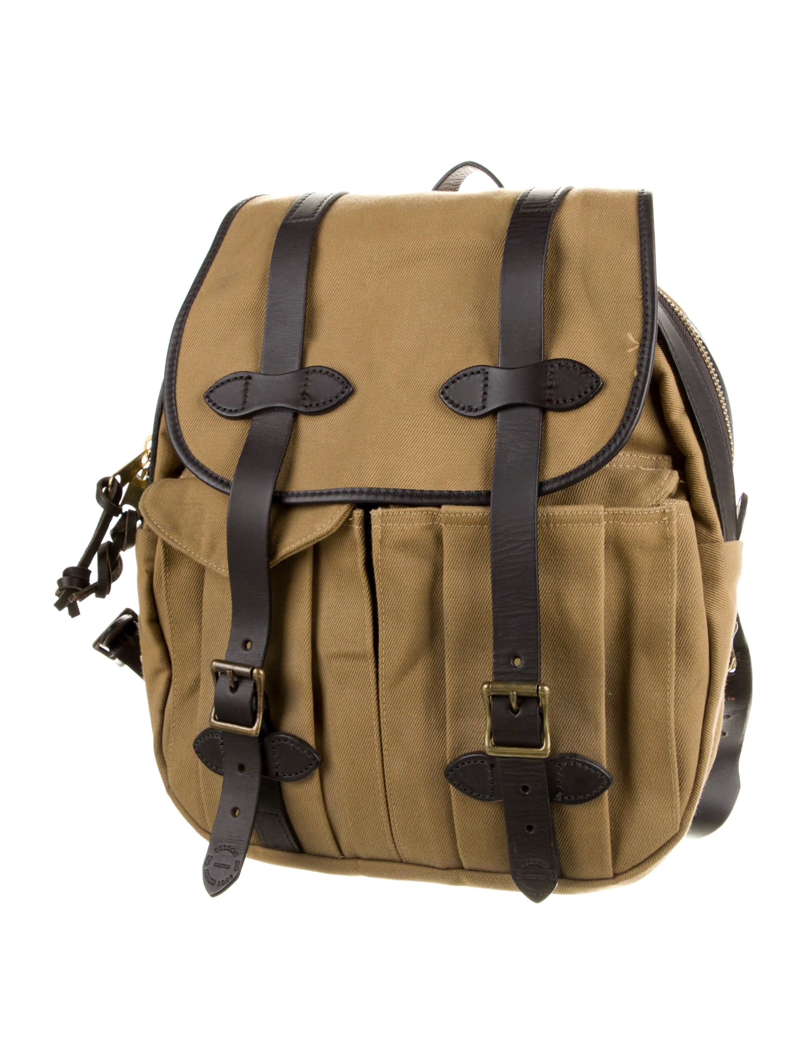 Filson Canvas Leather Trimmed Backpack