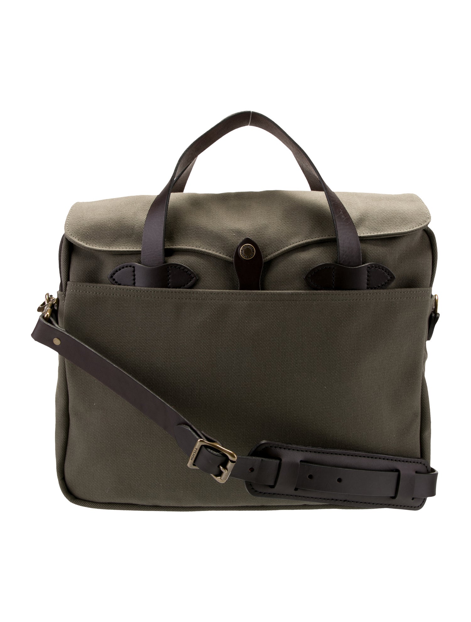 Filson Leather Trim Canvas Briefcase