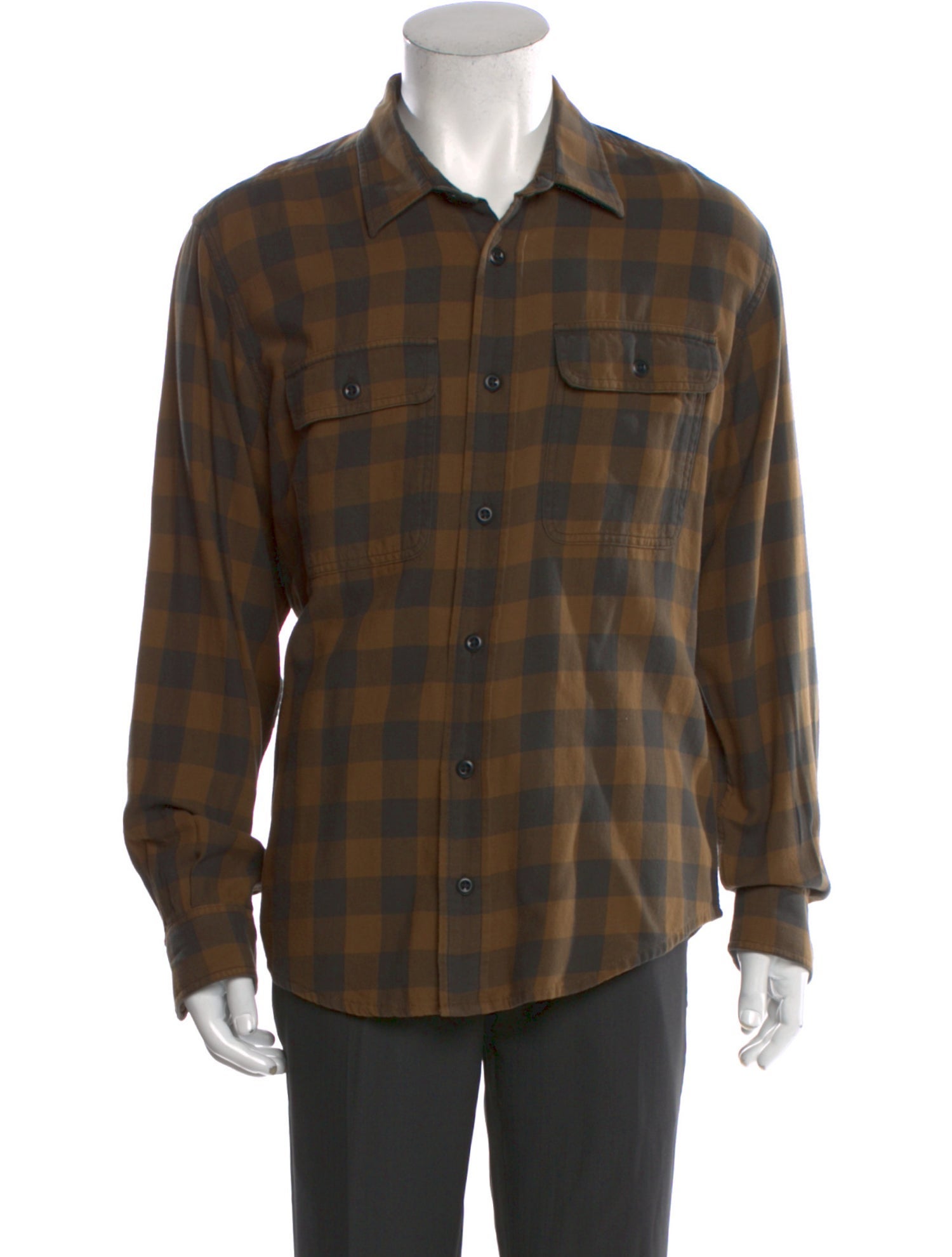 Filson Plaid Print Long Sleeve Western Shirt