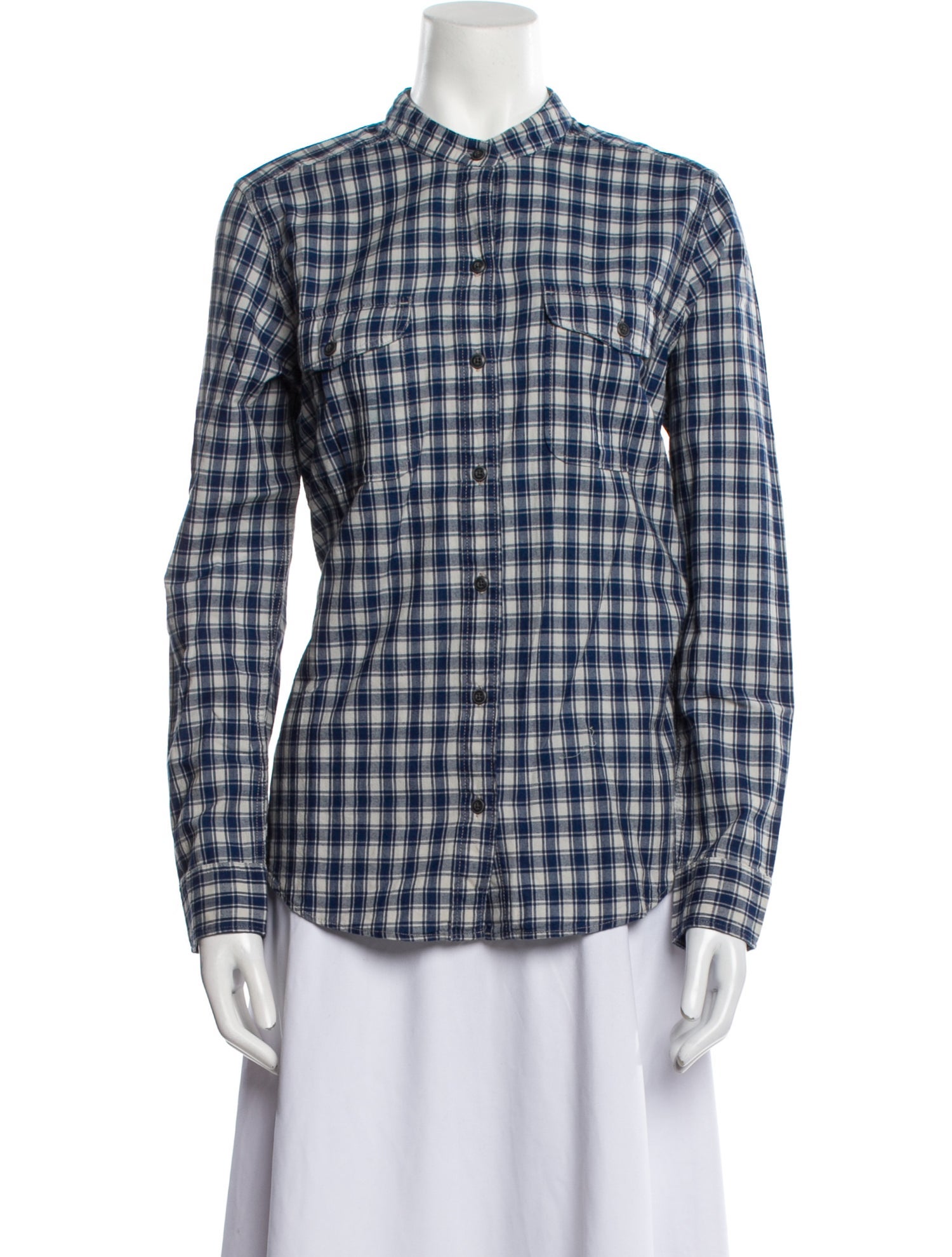 Filson Plaid Print Long Sleeve Button-Up Top w/ Tags