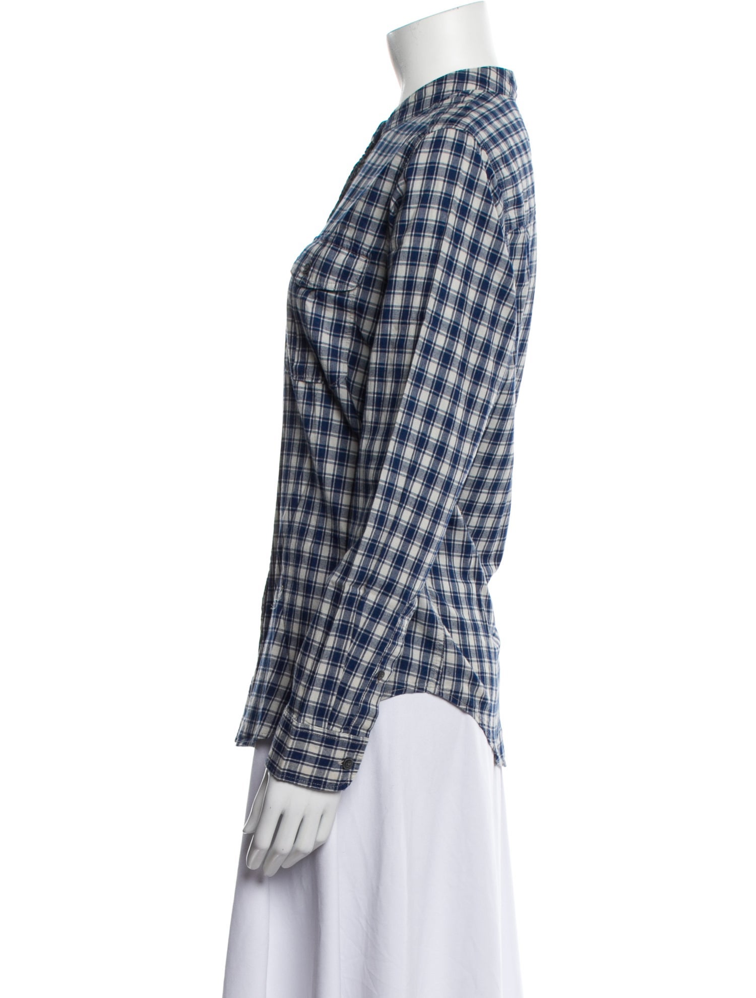 Filson Plaid Print Long Sleeve Button-Up Top w/ Tags