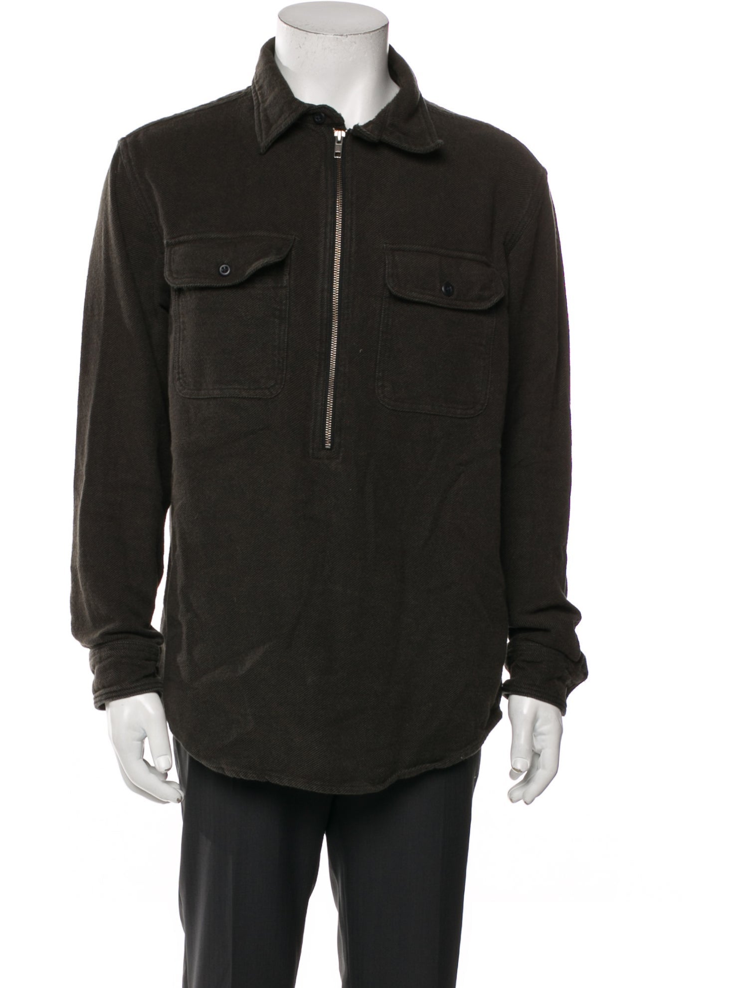 Filson Vintage Flannel Zip Long Sleeve Shirt