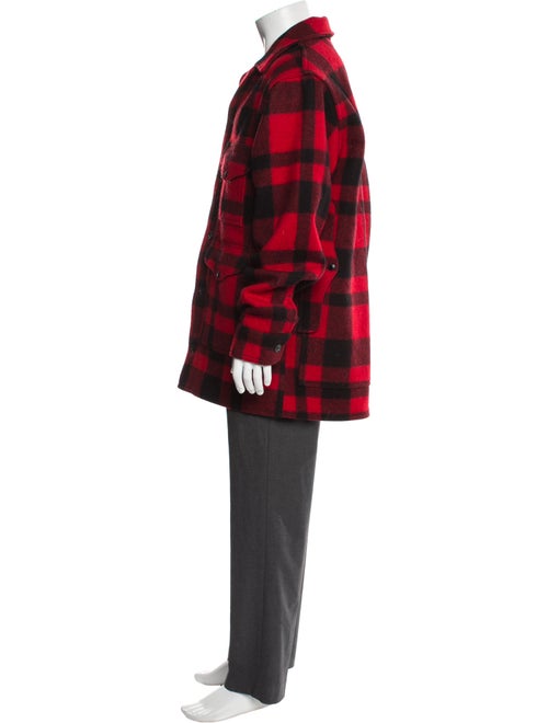 Filson Virgin Wool Plaid Print Overcoat