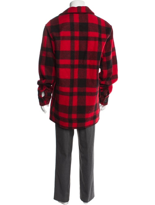 Filson Virgin Wool Plaid Print Overcoat