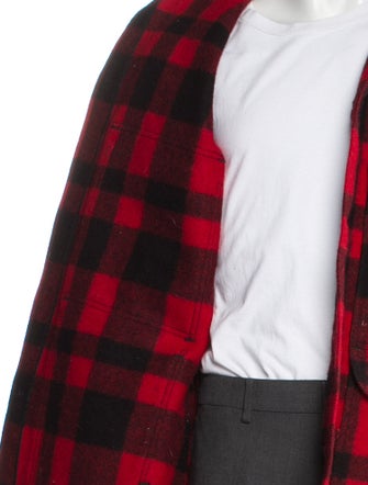 Filson Virgin Wool Plaid Print Overcoat