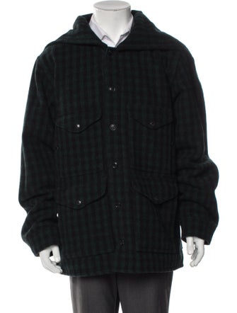 Filson Wool Plaid Print Utility Jacket