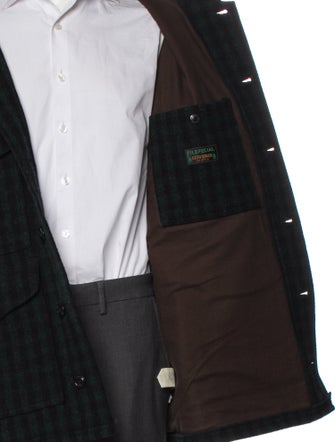 Filson Wool Plaid Print Utility Jacket