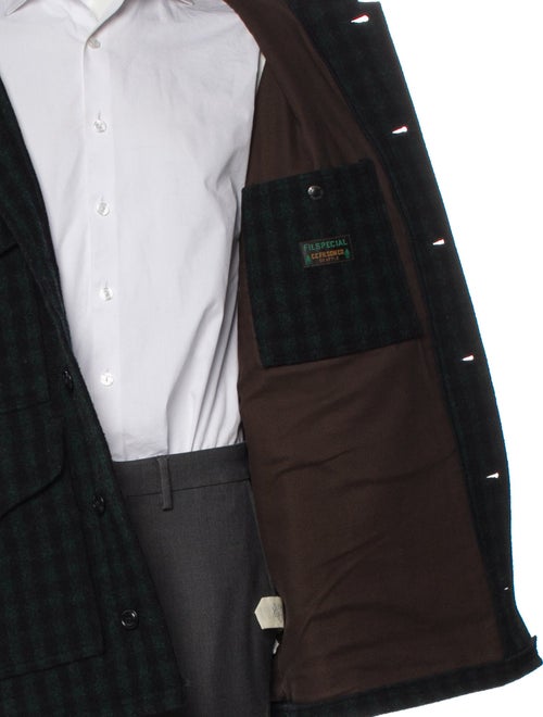 Filson Wool Plaid Print Utility Jacket