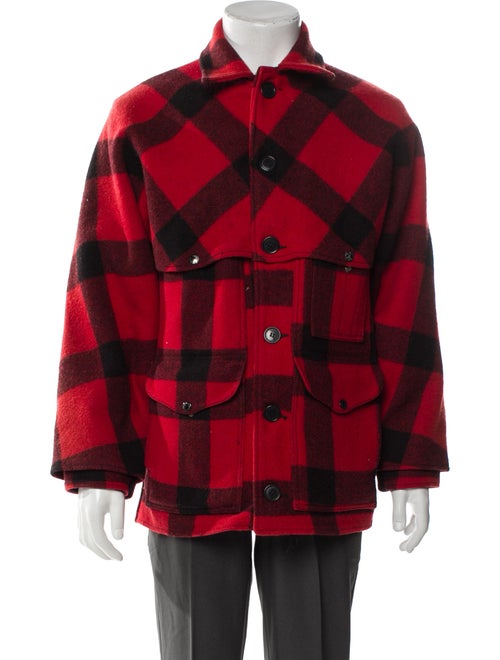 Filson Virgin Wool Plaid Print Utility Jacket