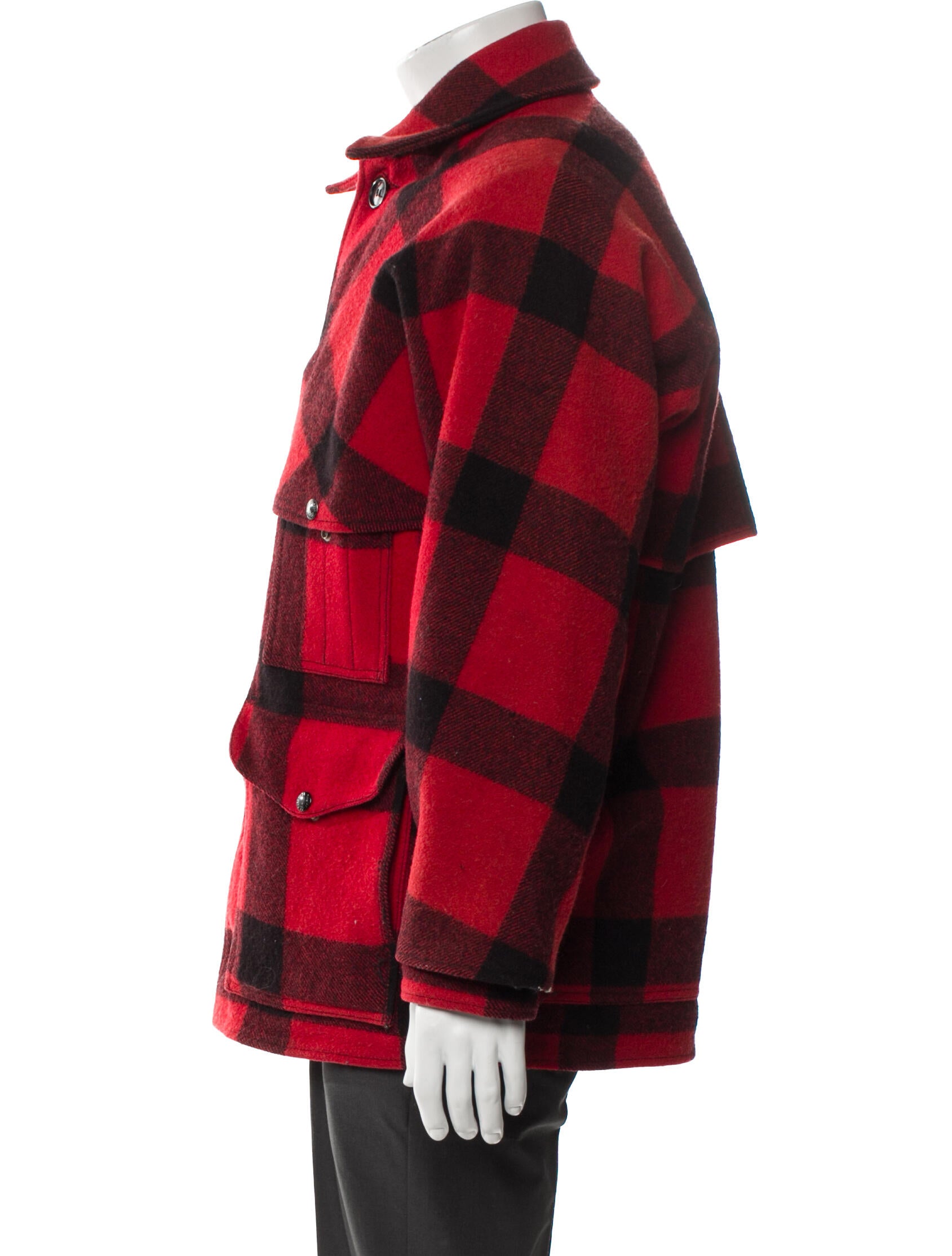Filson Virgin Wool Plaid Print Utility Jacket