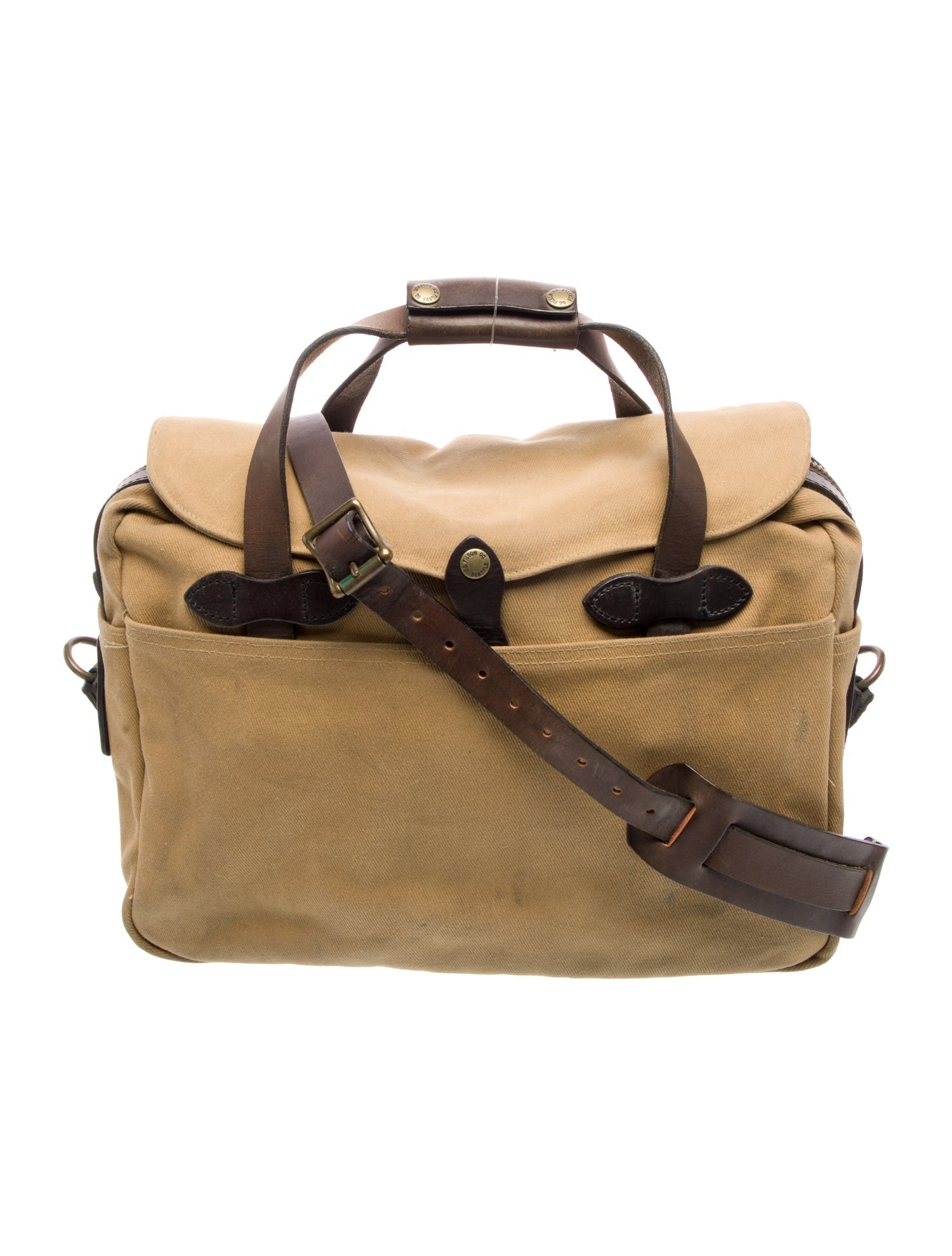 Filson Canvas Leather-Trimmed Carry-On
