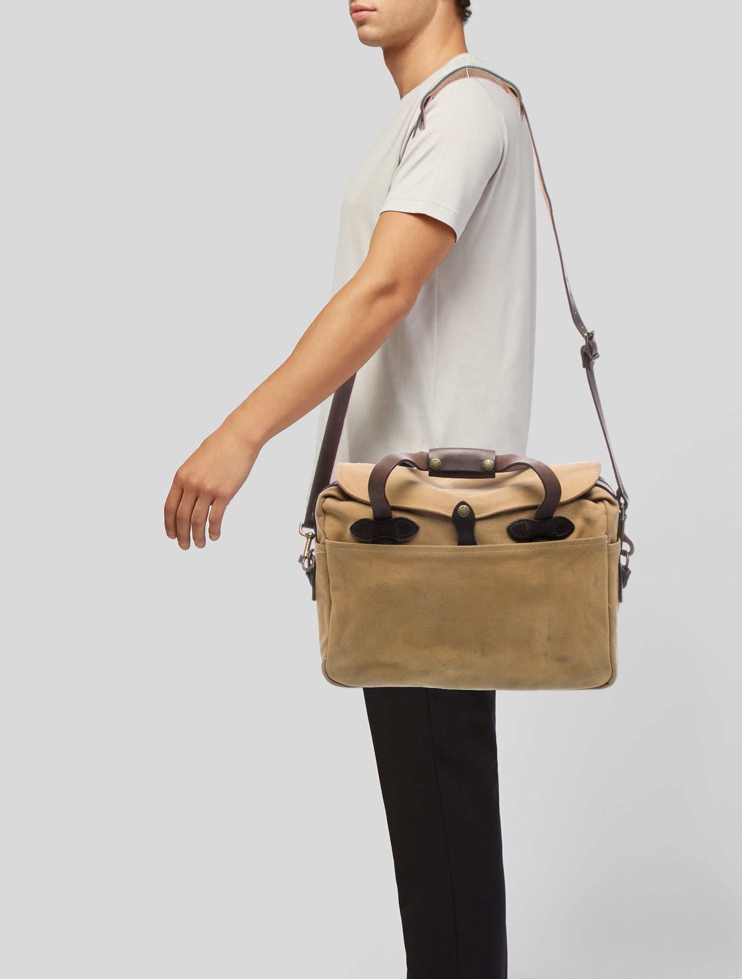 Filson Canvas Leather-Trimmed Carry-On