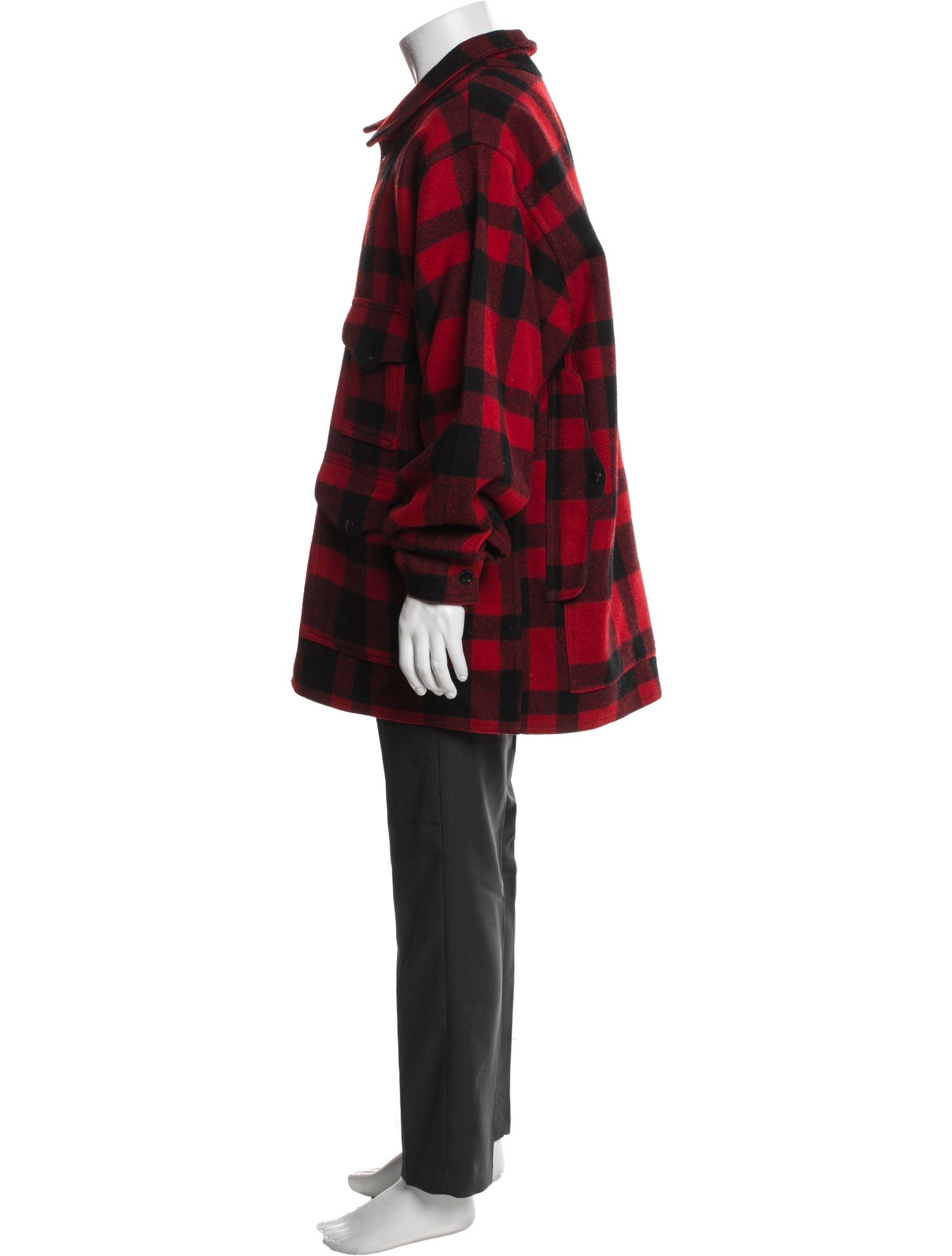 Filson Virgin Wool Plaid Print Parka