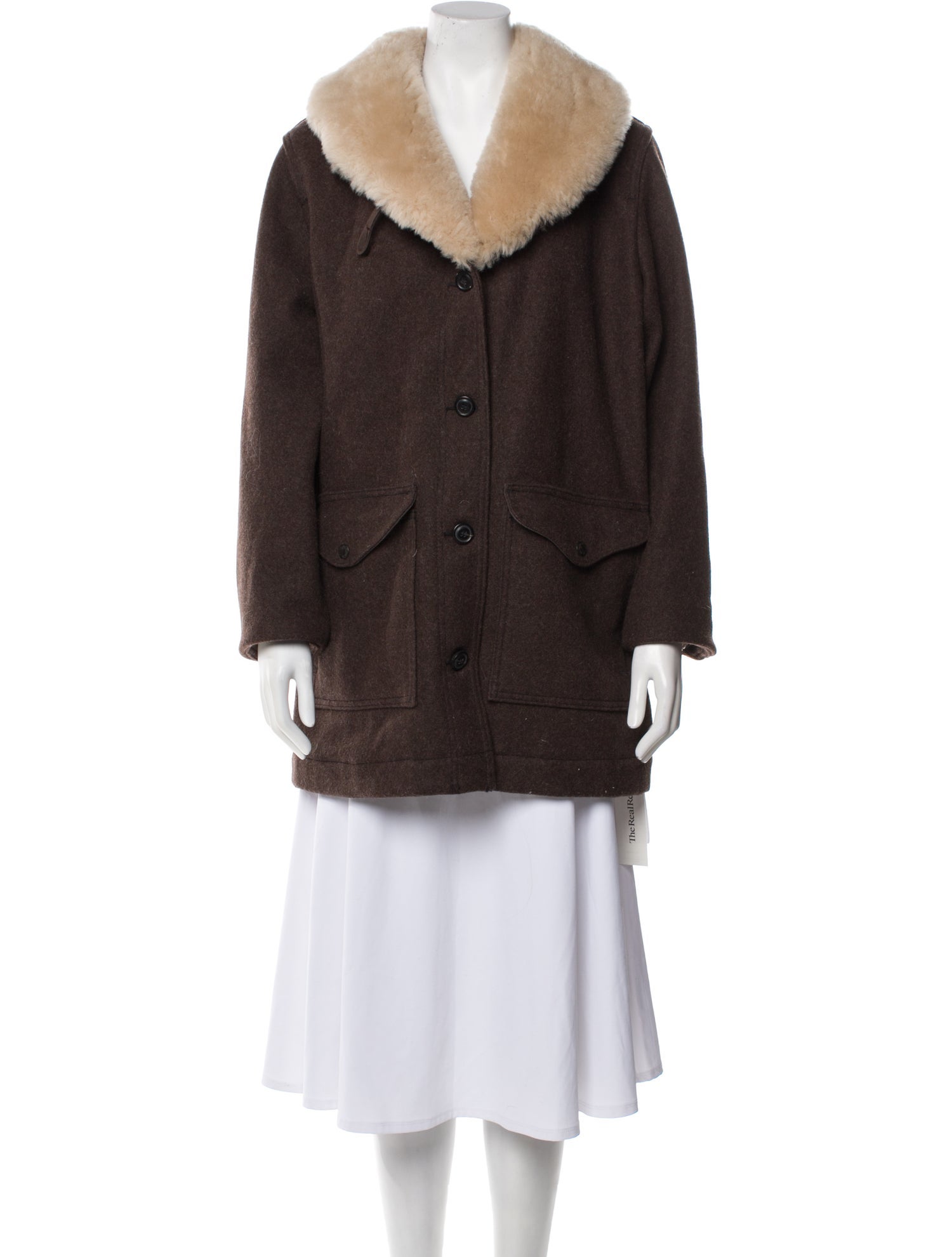 Filson Virgin Wool Faux Fur Coat