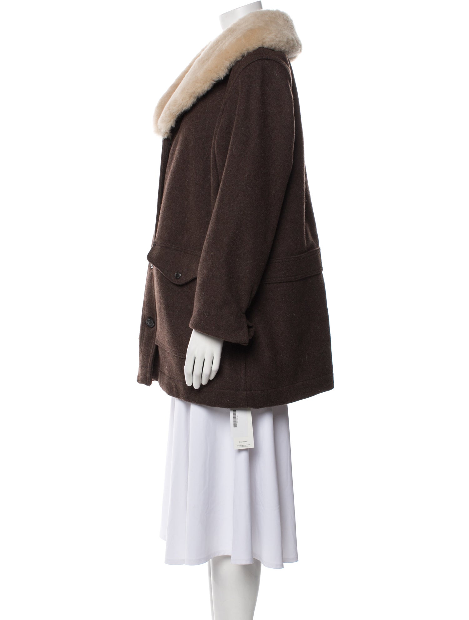 Filson Virgin Wool Faux Fur Coat