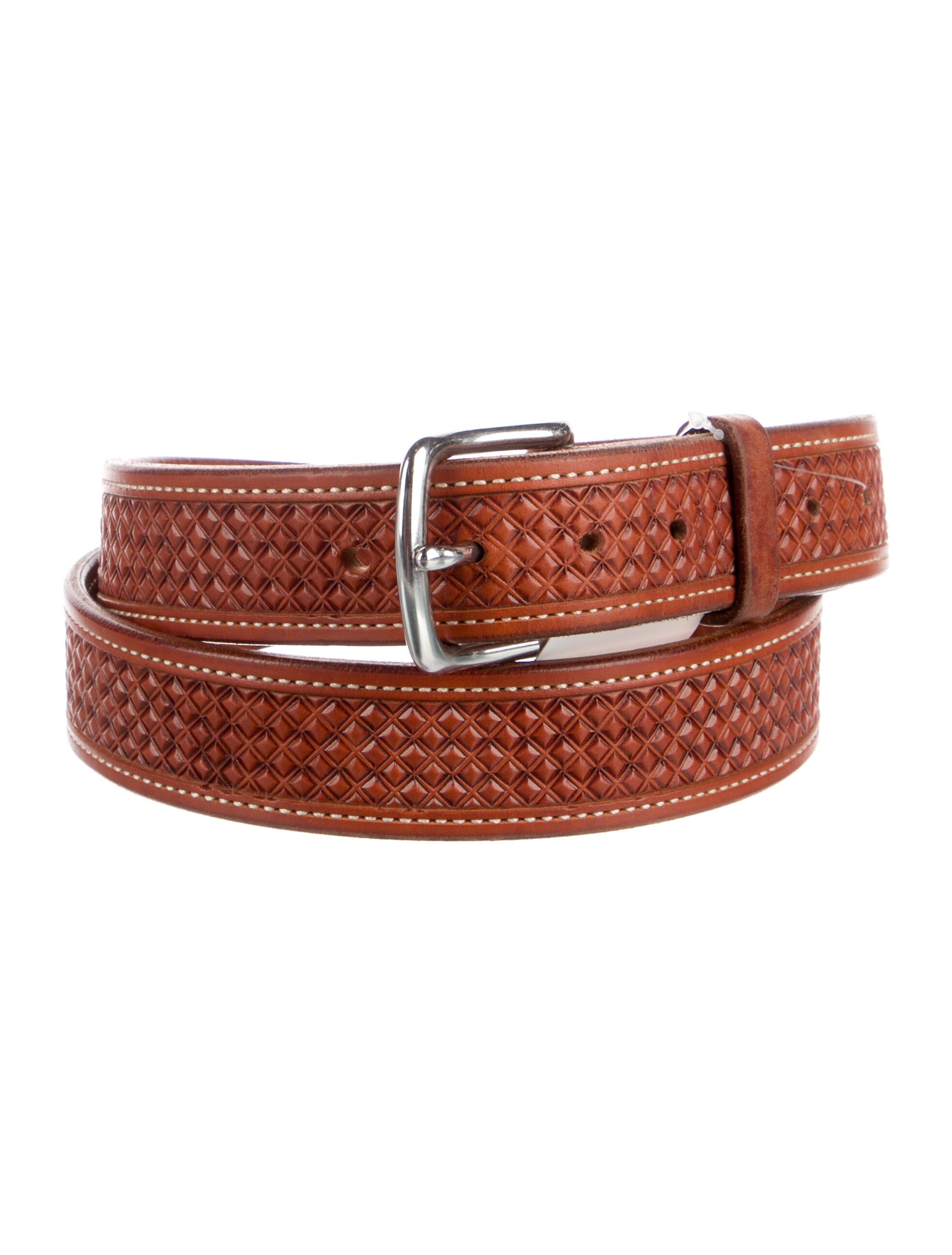 Dior Homme Stud-Embellished Leather Belt - Black Belts