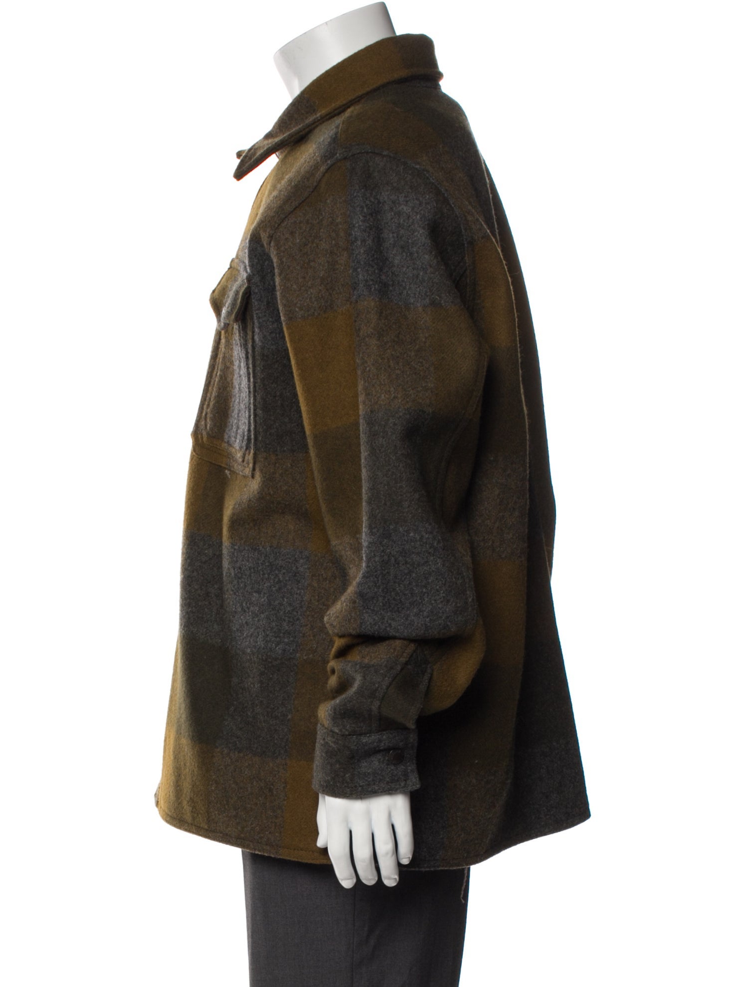 Filson Wool Plaid Print Utility Jacket