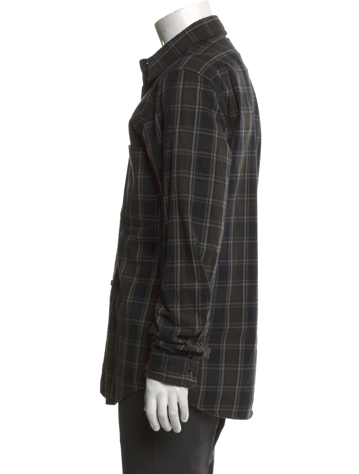 Filson Plaid Print Long Sleeve Dress Shirt