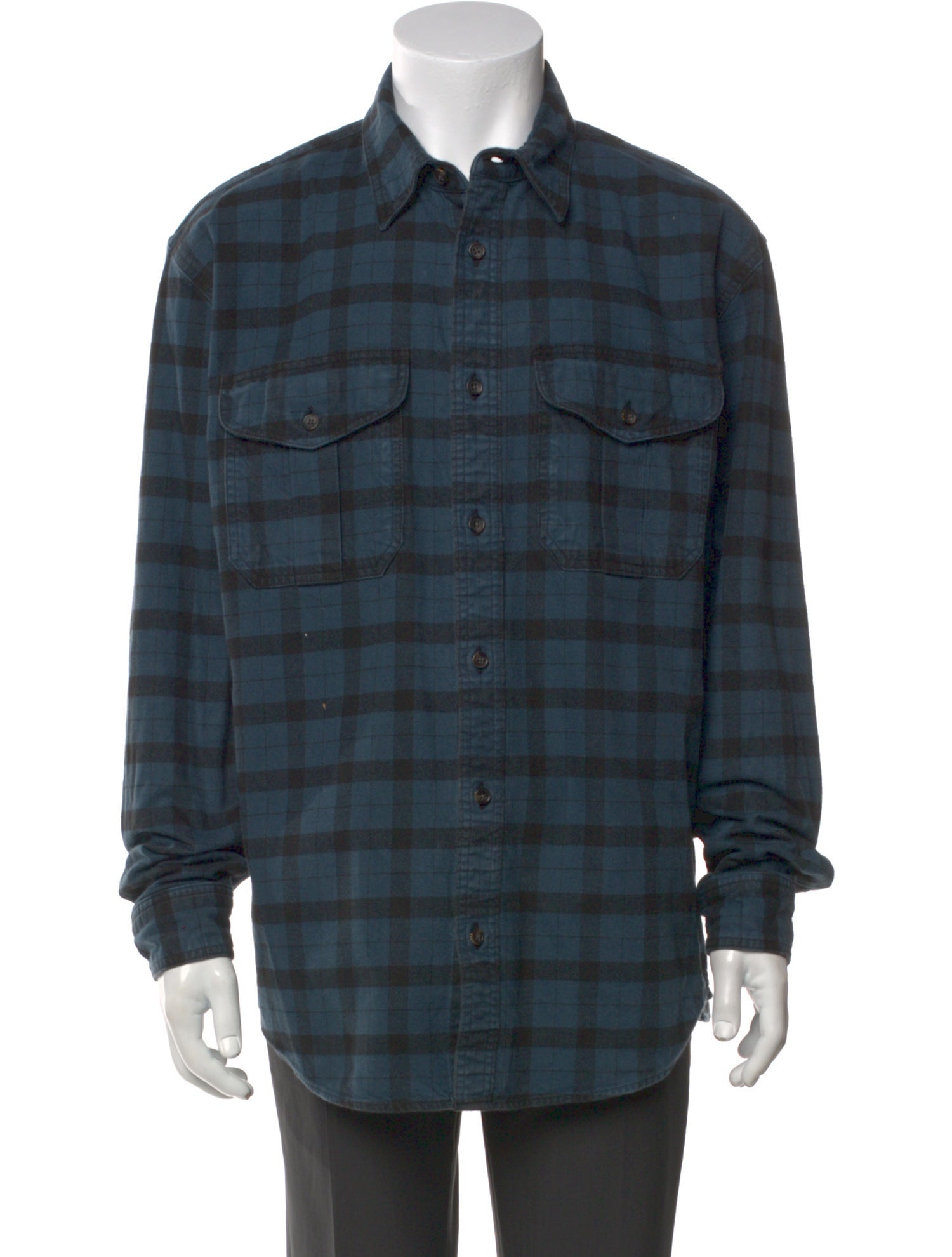 Filson Plaid Print Long Sleeve Western Shirt