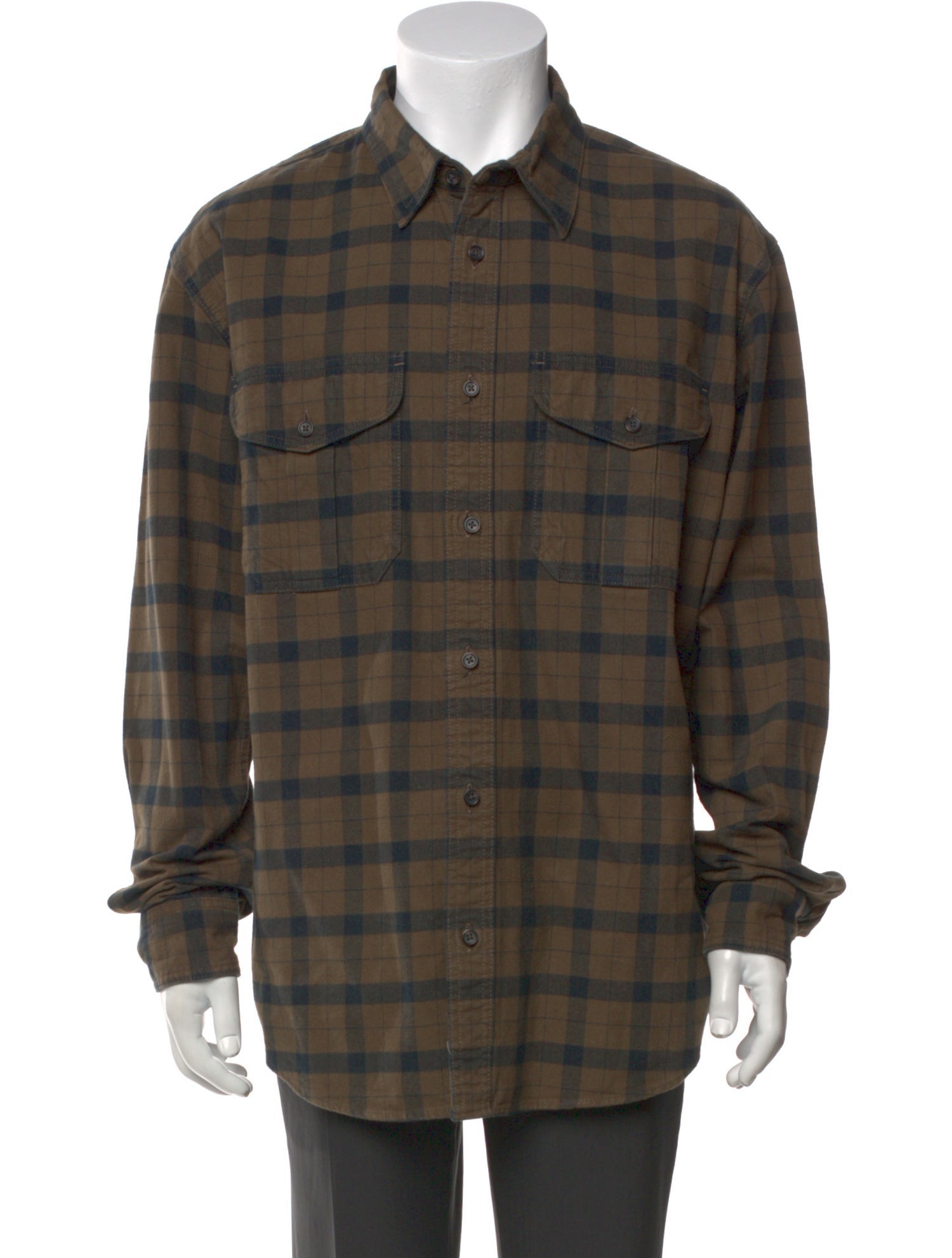 Filson Plaid Print Long Sleeve Western Shirt