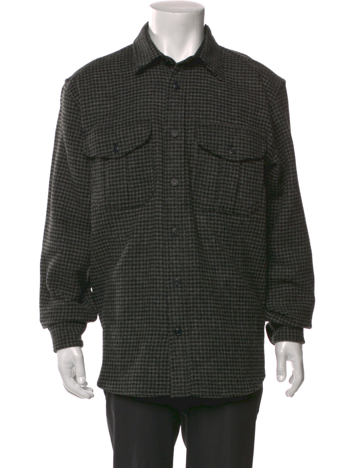 Filson Virgin Wool Houndstooth Print Shirt