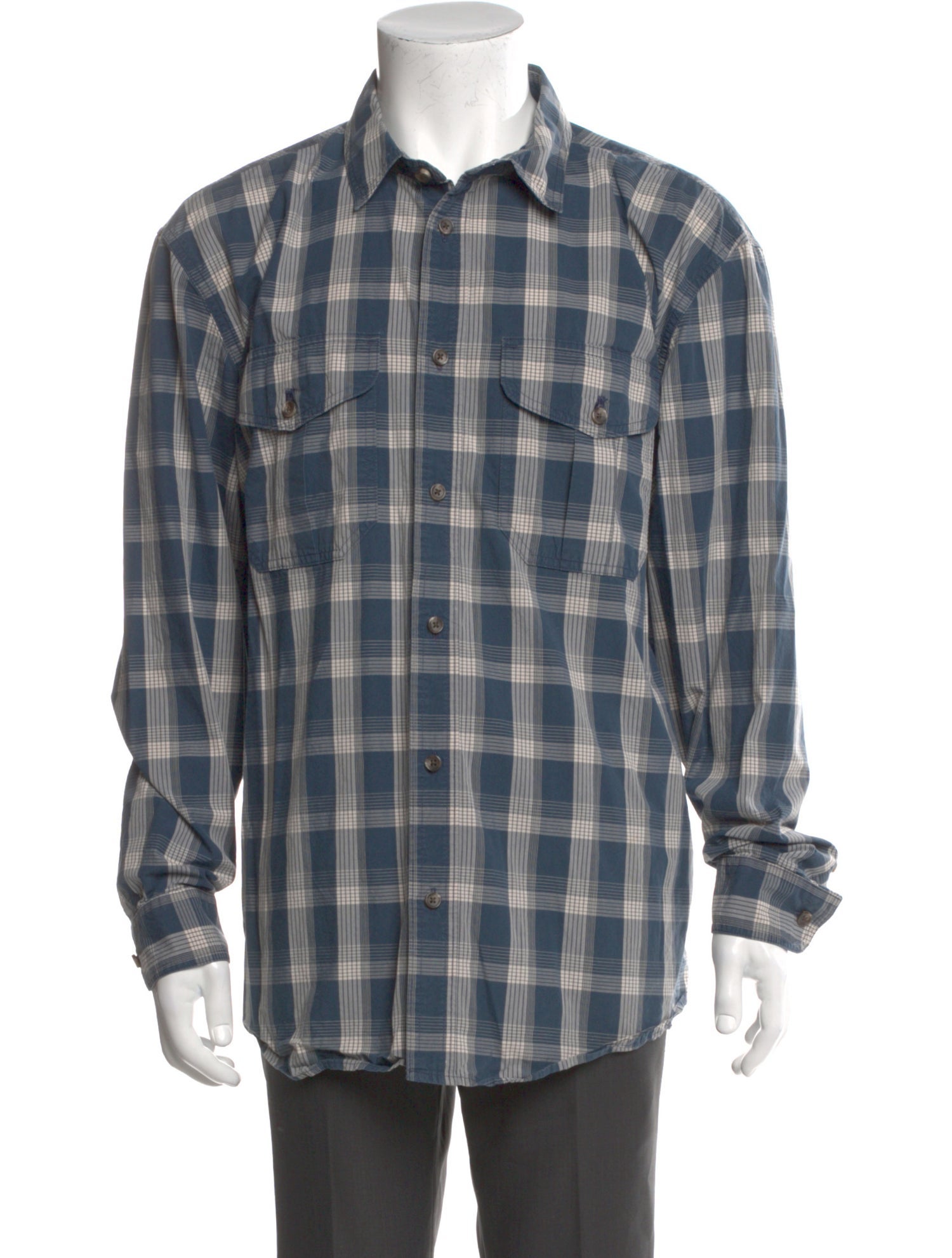 Filson Plaid Print Long Sleeve Western Shirt