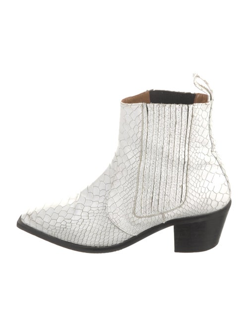 Flattered Snakeskin Animal Print Western Boots