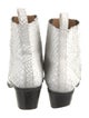 Flattered Snakeskin Animal Print Western Boots
