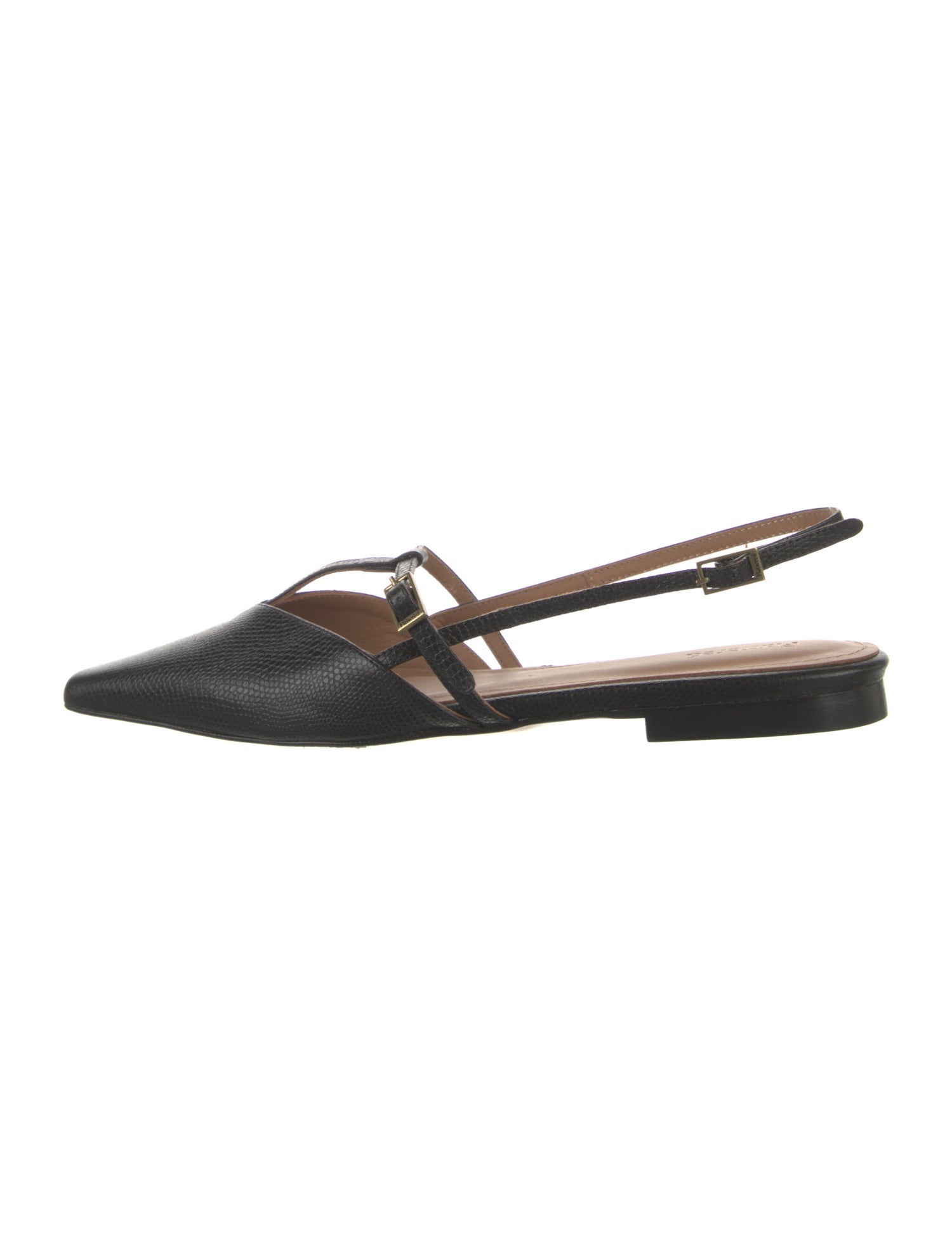 Flattered Leather Slingback Flats