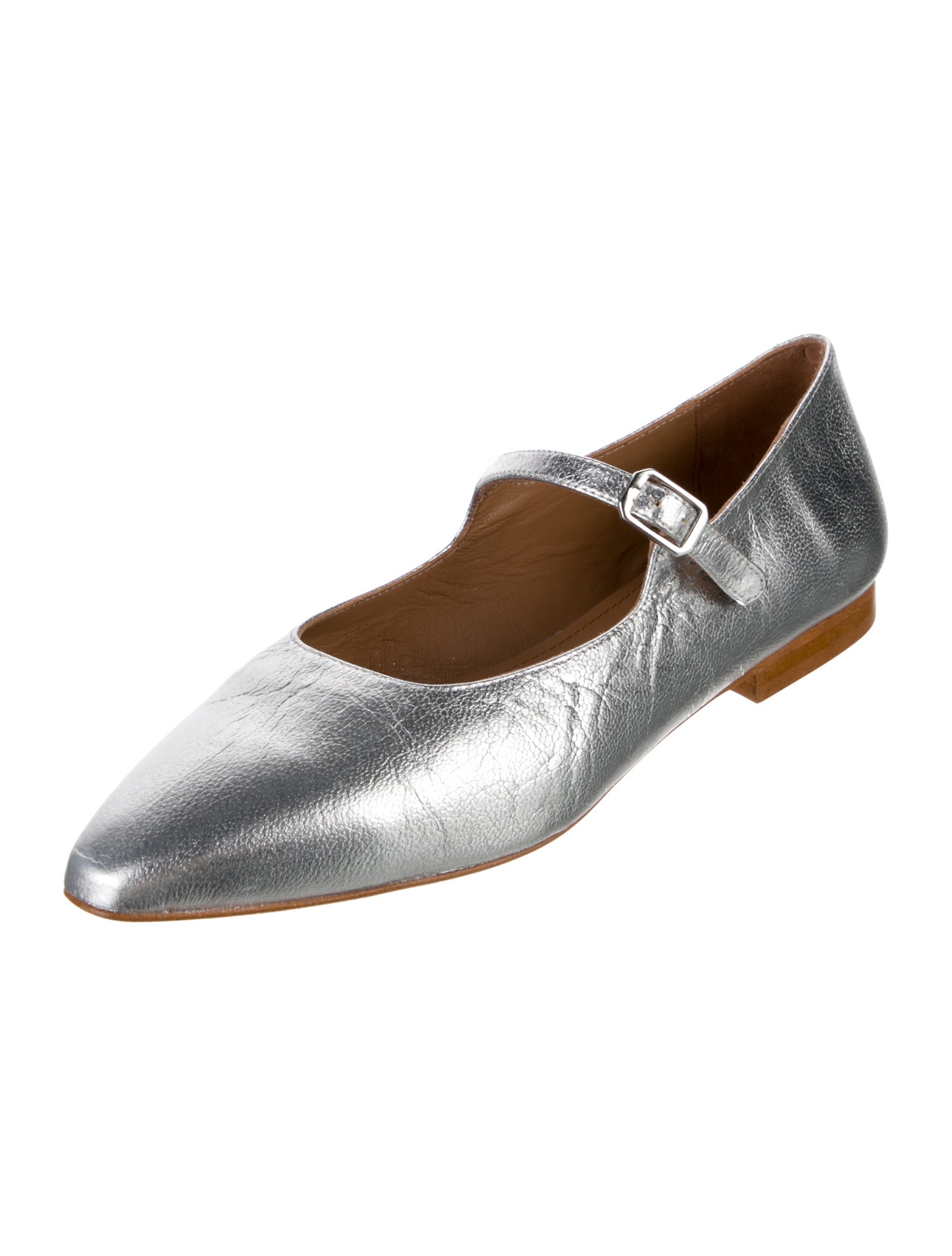 Flattered Leather Mary Jane Flats