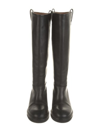 Flattered Leather Riding Boots