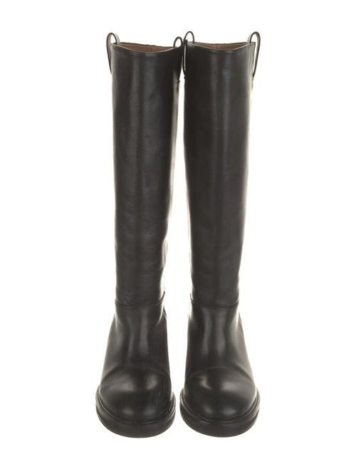 Flattered Leather Riding Boots