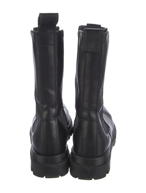 Flattered Leather Combat Boots