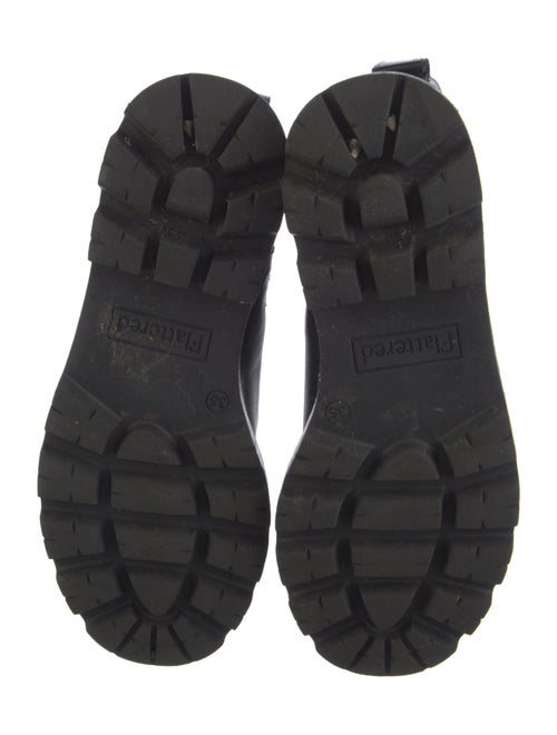 Flattered Leather Combat Boots