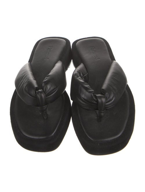 Flattered Suede Cutout Accent Slides