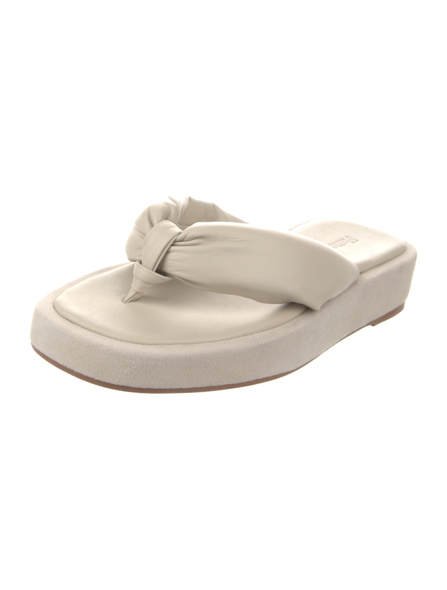 Flattered Leather Flip Flops