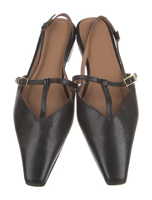 Flattered Leather Slingback Flats