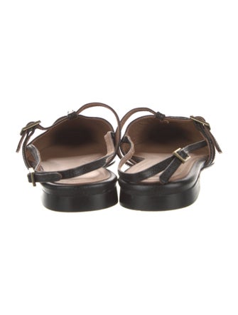 Flattered Leather Slingback Flats