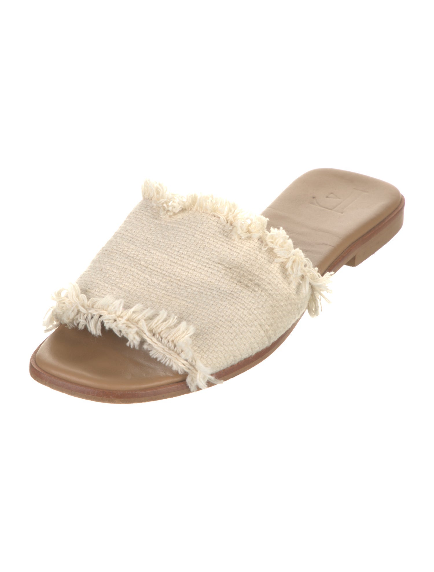 Flattered Canvas Raw-Edge Trim Slides