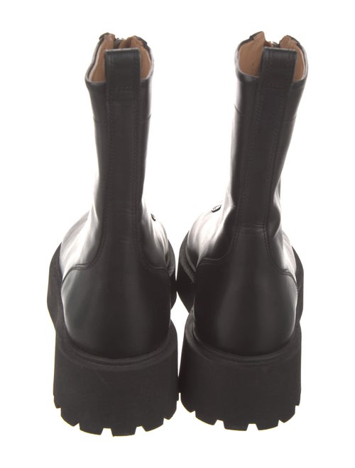 Flattered Leather Combat Boots