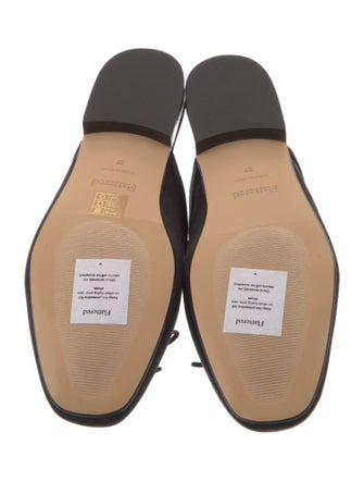 Flattered Suede Bow Accents Mules