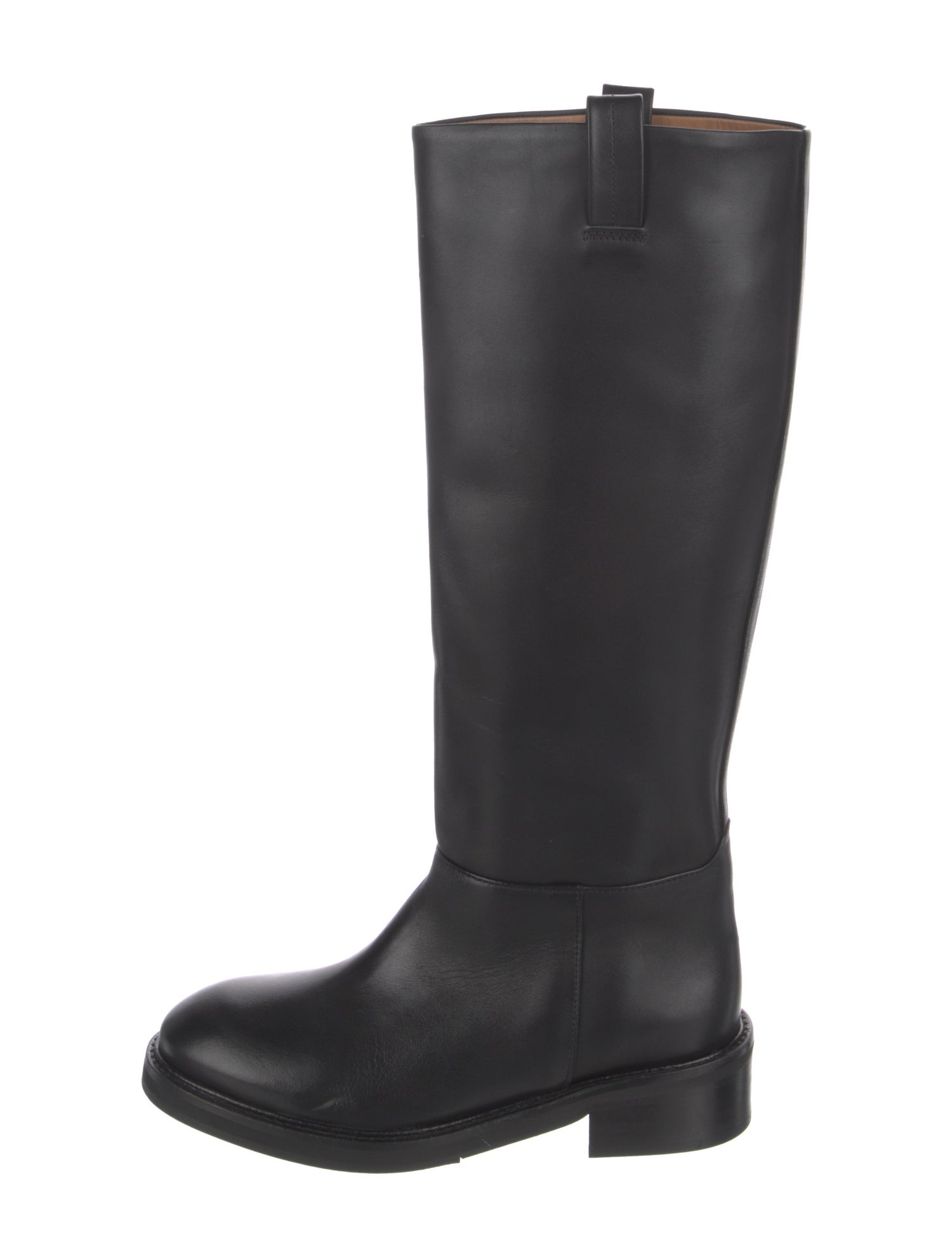 Flattered Leather Riding Boots