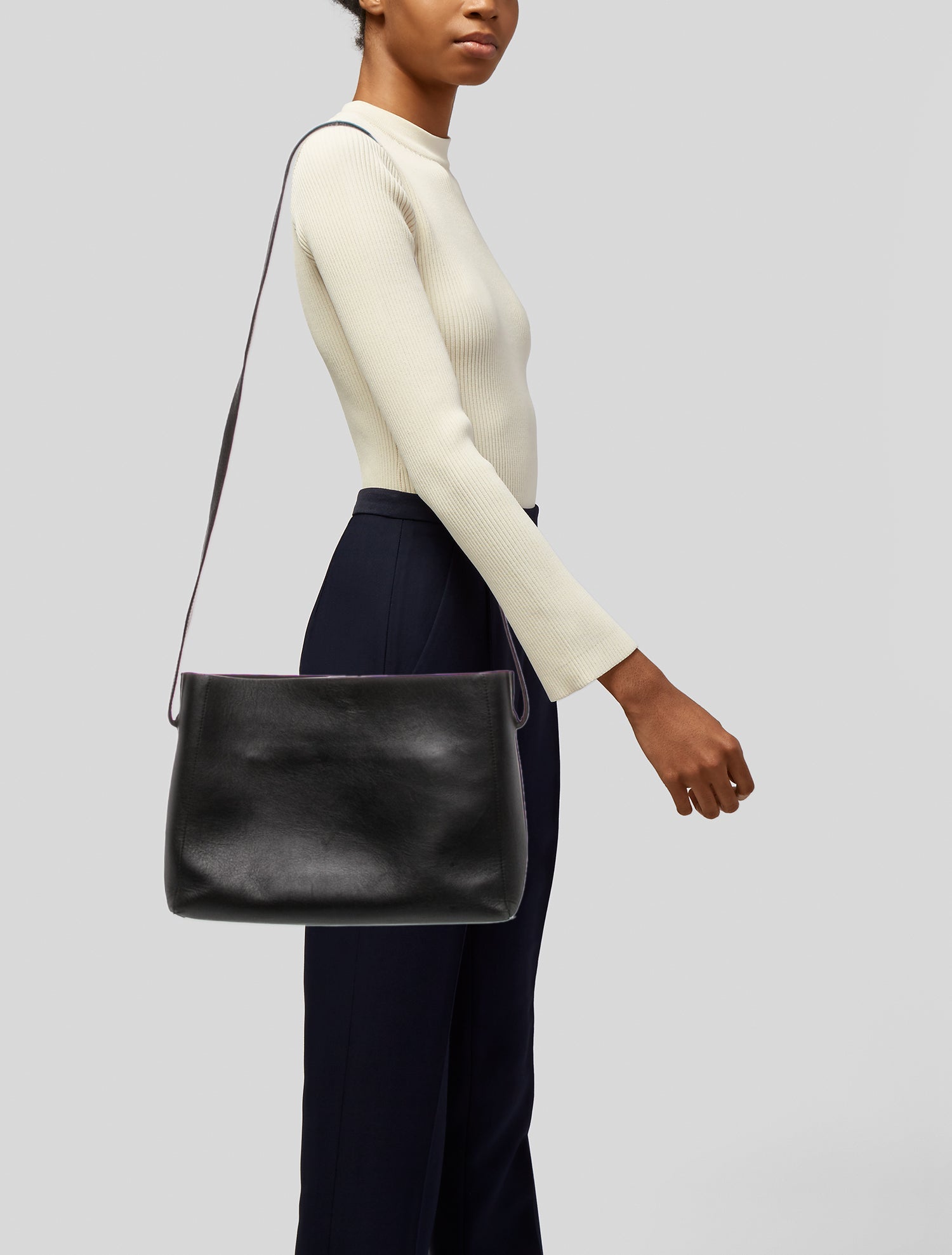 Flattered Leather Crossbody Bag