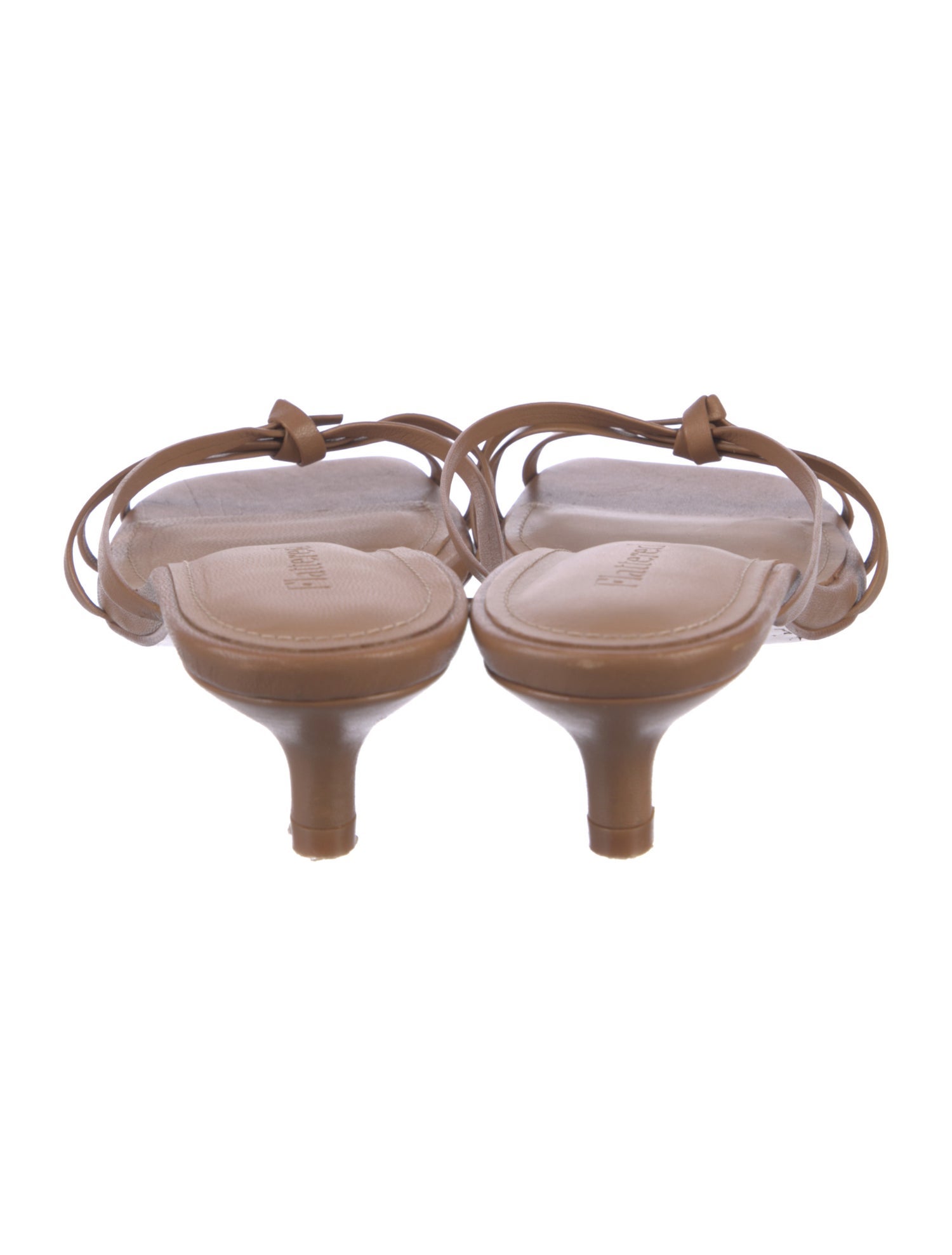 Flattered Leather Slides