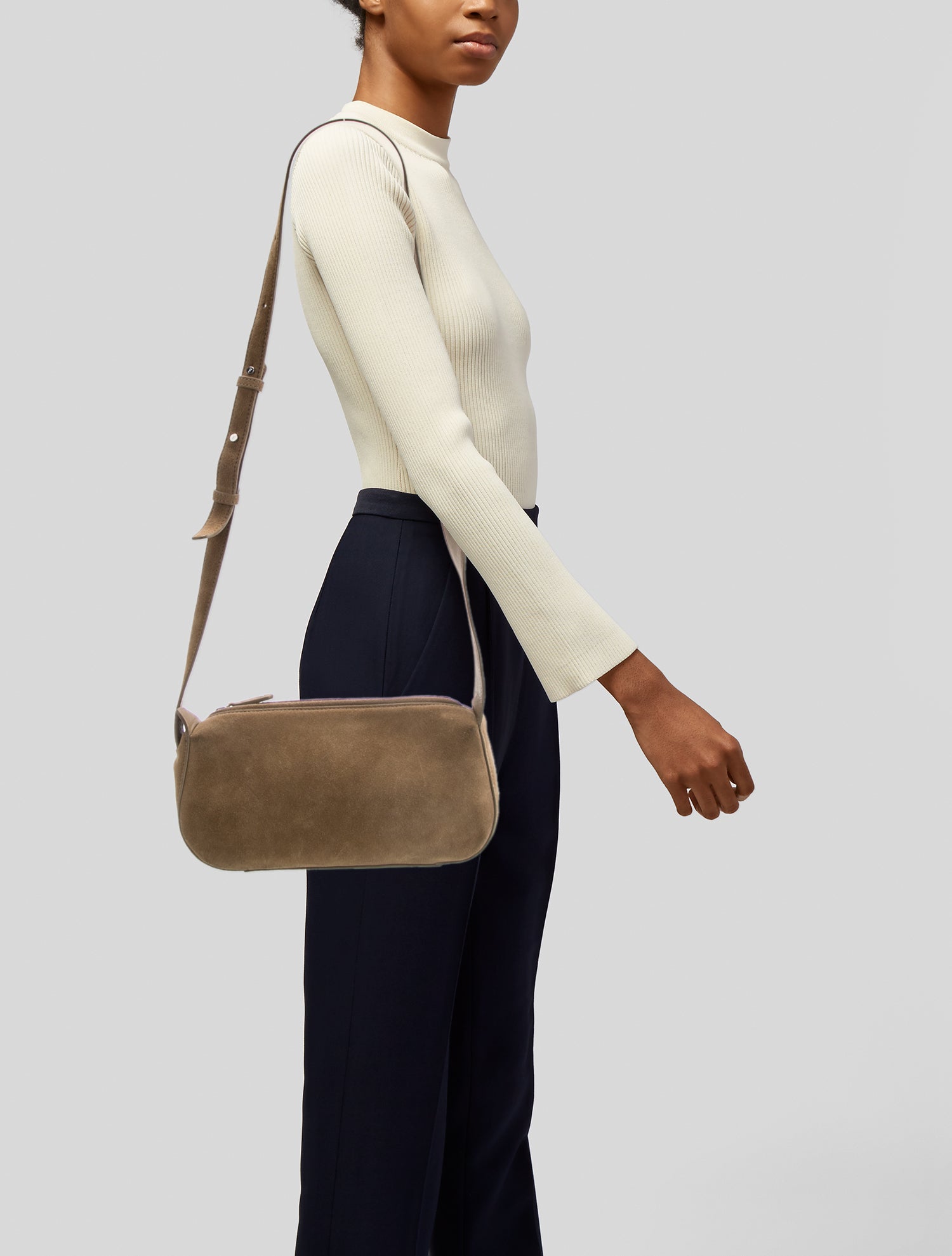 Flattered Suede Crossbody Bag